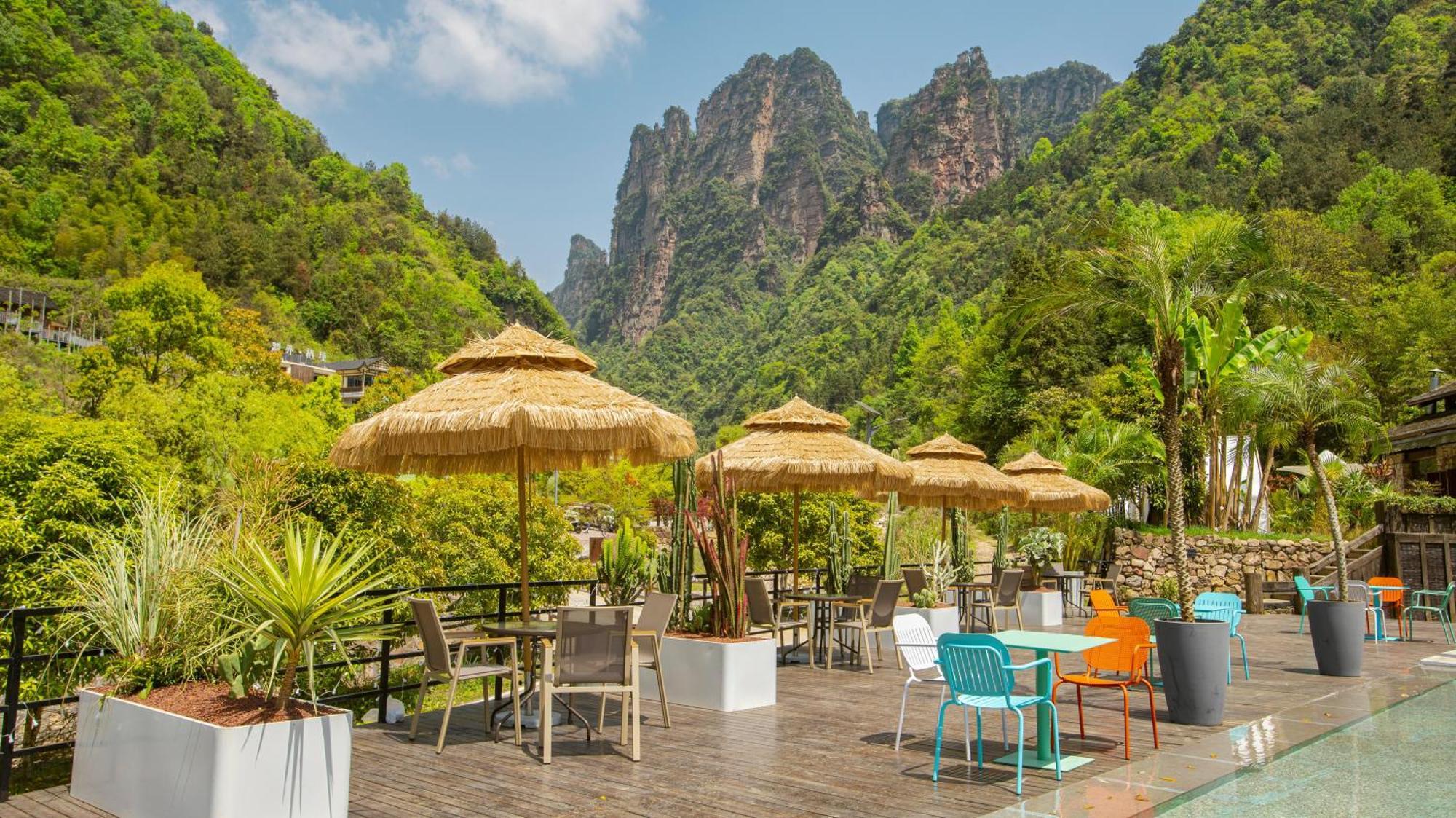 Pandora Vista Retreat Hotel จางเจียเจี้ย ภายนอก รูปภาพ